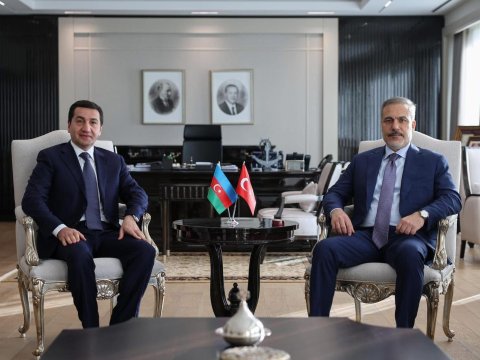 Hikmət Hacıyev Hakan Fidanla GÖRÜŞDÜ
