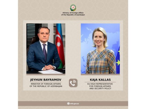 Ceyhun Bayramov Avropa İttifaqının vitse-prezidenti ilə DANIŞDI