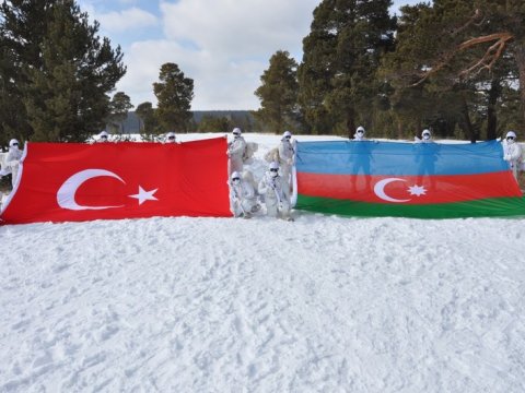 Azərbaycan və Türkiyə hərbçiləri birgə təlim keçdi - FOTO