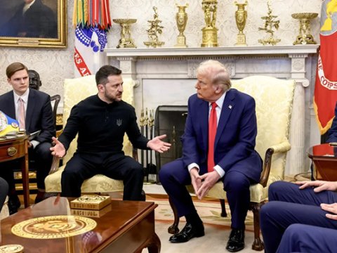 Ağ Evdə gərgin anlar - VİDEO