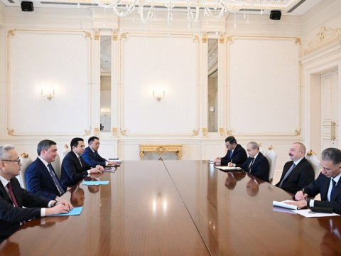 Qazaxıstanın Baş naziri İlham Əliyevin qəbulunda