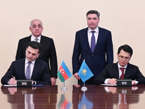 Azərbaycanla Qazaxıstan arasında mühüm sənəd imzalandı