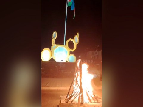 Ballıcada da çərşənbə tonqalı qalandı