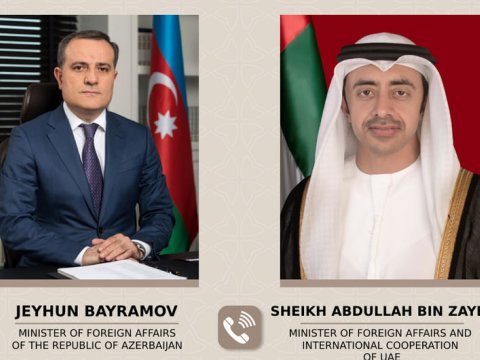 Ceyhun Bayramov&nbsp;Əl Nəhyanla telefonla danışıb