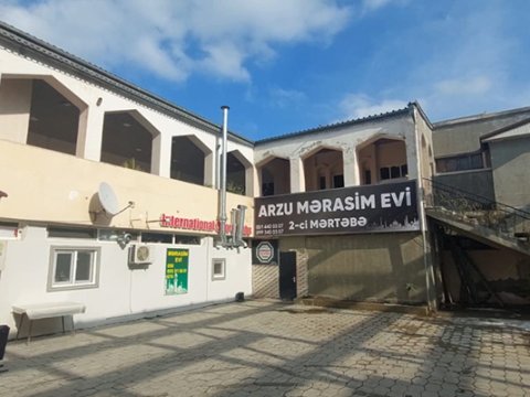 Sumqayıtda mərasim evinin fəaliyyəti dayandırıldı - VİDEO