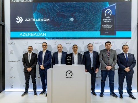&ldquo;Aztelekom&rdquo;a &ldquo;Ən Sürətli Sabit Şəbəkə&rdquo; mükafatı&nbsp;təqdim edildi
