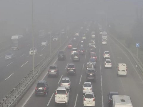 Dumana görə yollarda görünüş məsafəsi azalıb - SİYAHI