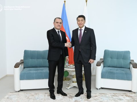 Ceyhun Bayramov İslam Təşkilatının baş direktoru ilə bir arada