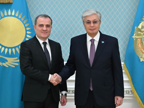 Tokayev Ceyhun Bayramovu qəbul edib