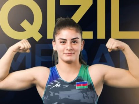 Qadın güləşçimiz Avropa çempionu oldu