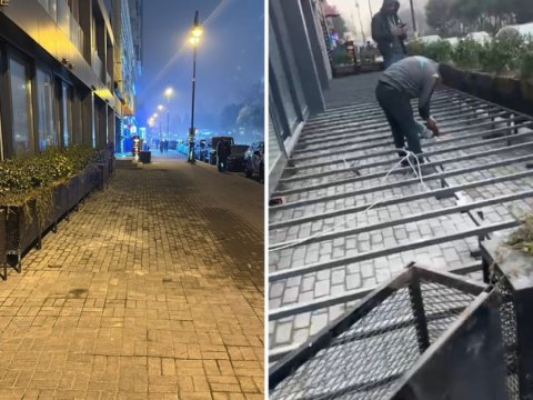 Piyada səkisinin zəbt olunmasının qarşısı alındı