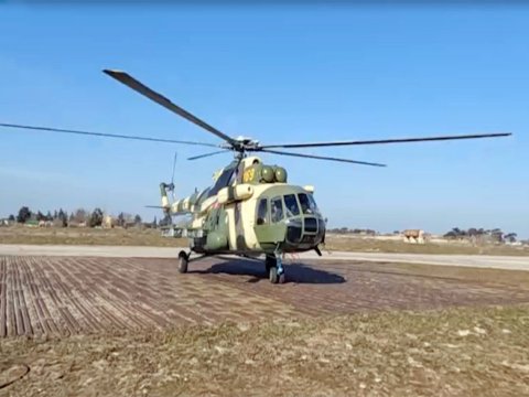 Hərbi helikopterlər havaya qaldırıldı&nbsp;-&nbsp;VİDEO