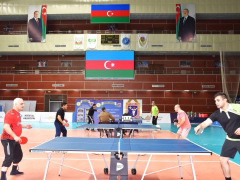 Stolüstü tennis üzrə çempionata yekun vuruldu - FOTOLAR