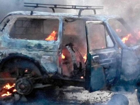 Bakıda &ldquo;NİVA&rdquo; yandı -&nbsp;VİDEO