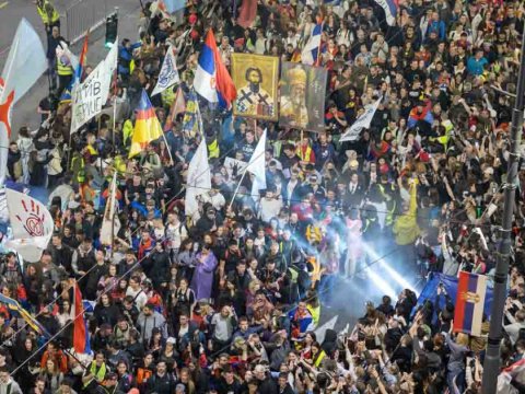 Belqradda aksiya keçirilir