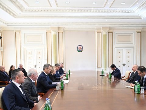 İlham Əliyev&nbsp;Matviyenkonu qəbul etdi