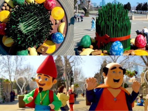 Dənizkənarı Milli Parkda Novruz hazırlıqları - VİDEO