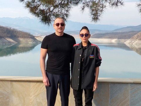 Prezidentlə&nbsp;xanımının Ağdərə səfərindən GÖRÜNTÜLƏR