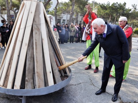 Pirallahıda Novruz bayramı qeyd edilib - FOTOLAR