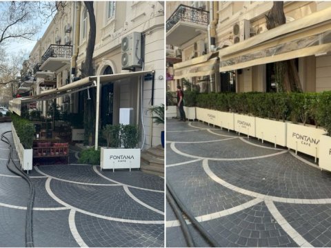 Fəvvarələr meydanında qanunsuz zəbtetmənin qarşısı alındı