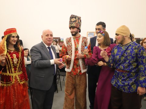 LDU-da bayram ovqatlı Novruz şənliyi - FOTO