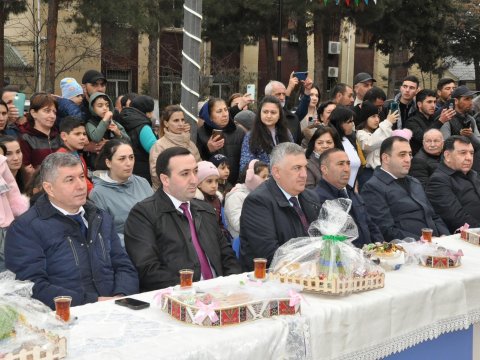 Mahir Süleymanlı Şabranda keçirilən bayram tədbirində iştirak edib