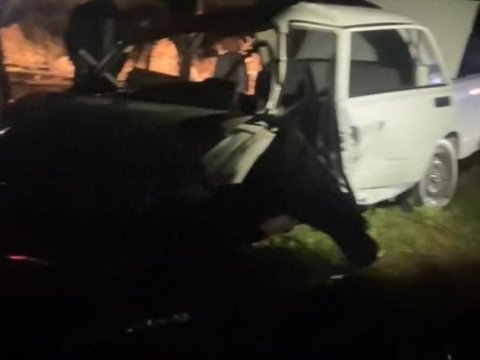 Ağcabədidə iki avtomobil toqquşdu - Yaralılar var