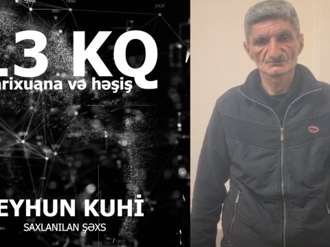 Nəsimidə 13 kq marixuana və həşiş aşkarlandı&nbsp;-&nbsp;VİDEO