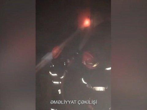 Xırdalanda restoranda yanğın - VİDEO