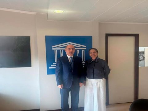 Emin Əmrullayev UNESCO Baş direktorunun müavini ilə görüşüb