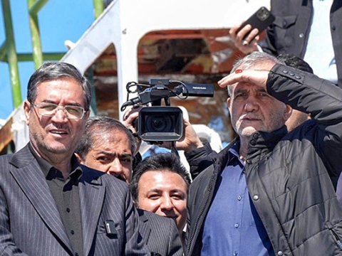 Pezeşkian Urmiya gölünə getdi