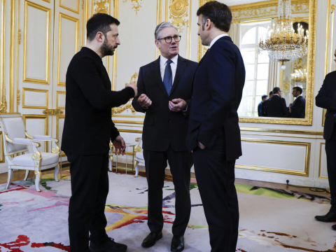 Zelenski Yelisey sarayında onlarla görüşdü