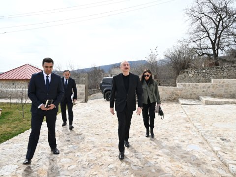 İlham Əliyev və birinci xanım ŞUŞADA