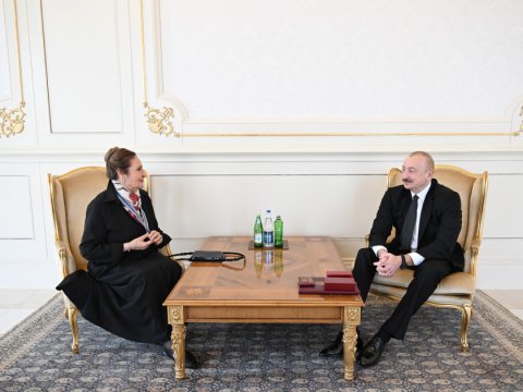 Şəfiqə Məmmədova Prezidentin QƏBULUNDA - FOTOLAR