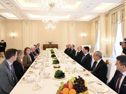 İlham Əliyevin adından Almaniya Prezidentinin şərəfinə rəsmi nahar verildi