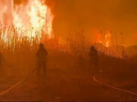 Naxçıvan şəhərində yanğın - FOTO