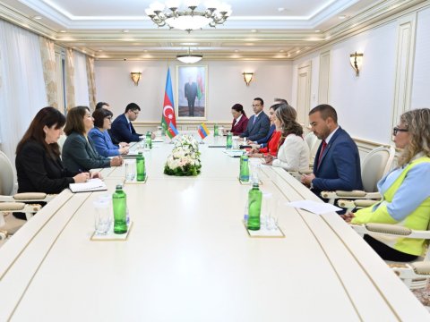 Spiker Venesuela Milli Assambleyasının sədr müavini ilə görüşüb