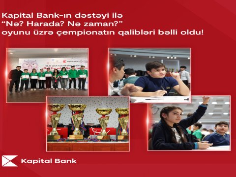 “Nə? Harada? Nə zaman?” oyunu üzrə respublika çempionatı başa çatdı
