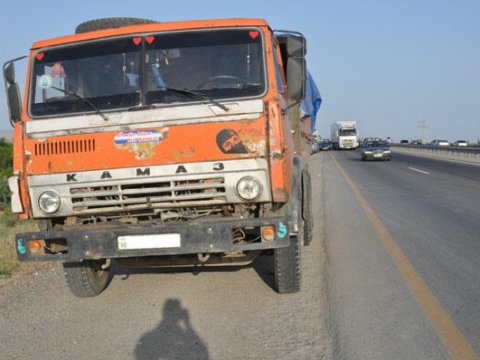 Bakıda “KamAZ”dan oğurluq edildi
