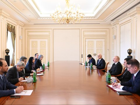 İran naziri İlham Əliyevin QƏBULUNDA