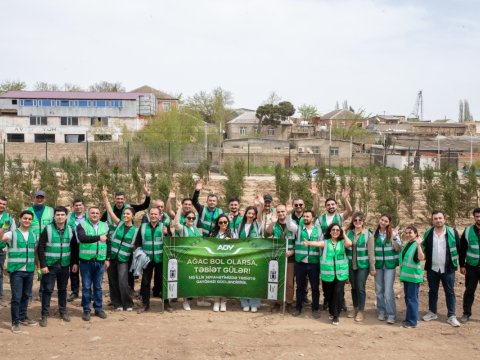 ADY-nin 145 illiyinə həsr olunmuş ağacəkmə aksiyası keçirildi&nbsp;- FOTOLAR