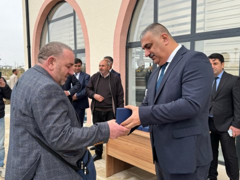 Sarıcalıya köçən ailələrə evlərin açarları təqdim edildi - FOTO