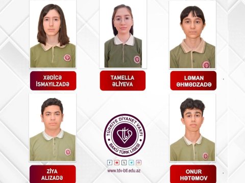 Bakı Türk Liseyinin 300 bal toplayan şagirdləri - FOTOLAR