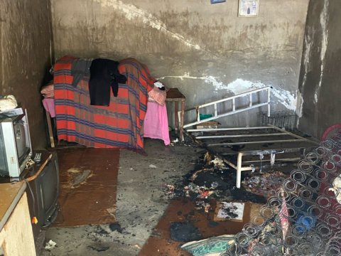 1 otaqlı evdə yanğın - sahibi ÖLDÜ