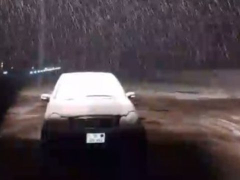 Yazda Şuşa və Laçına qar yağdı