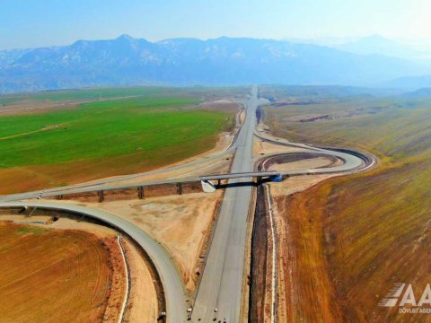 Horadiz-Ağbənd yolunun son görüntüləri