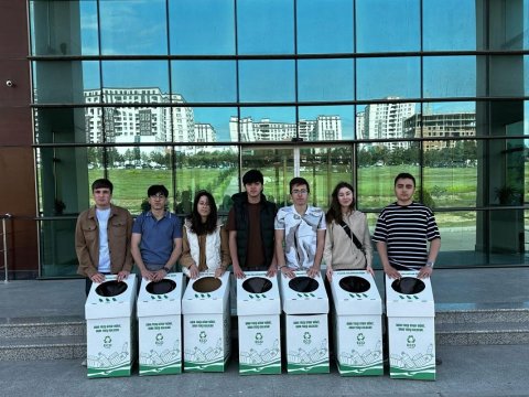 BMU-da çeşidləmə qutuları yerləşdirilib - FOTOLAR