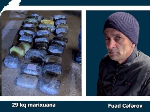 29 kq marixuana ilə tutuldu&nbsp;- VİDEO