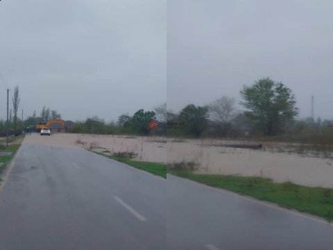 Şabrançay daşdı - Kəndlər su altında qaldı - VİDEO