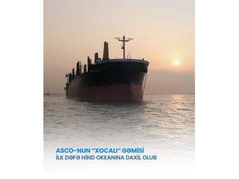 &ldquo;Xocalı&rdquo; gəmisi ilk dəfə Hind okeanında